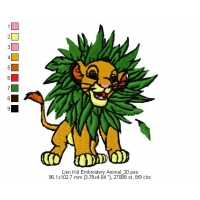 Lion Kid Embroidery Animal_20